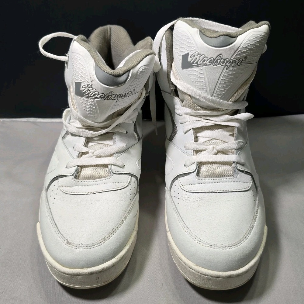 Macgregor Hightop Basketball Shoes Mens Size 12M Leather Uppers White VTG